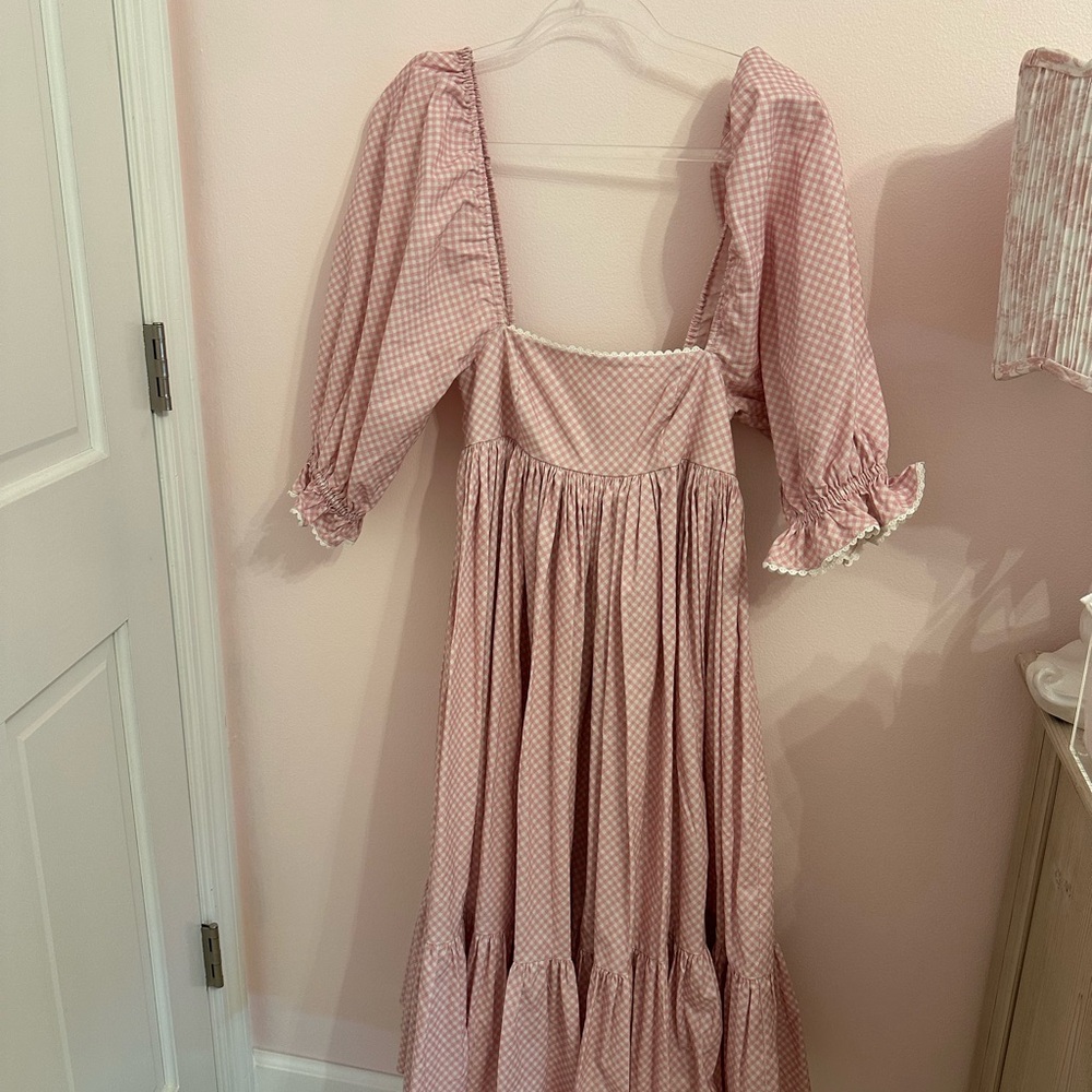 SELKIE NWT | Pink Gingham Women's Dress